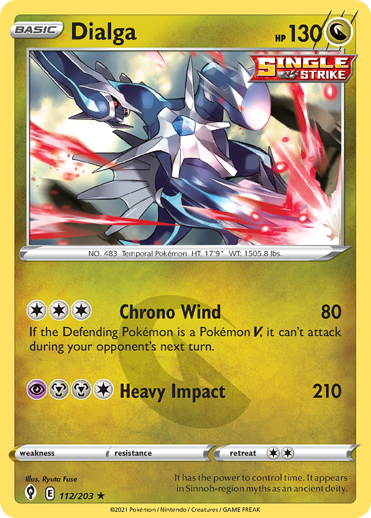 Dialga (112/203) - Evolving Skies Pokémon Card