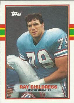 Ray Childress 1989 Topps #101 Sports Card
