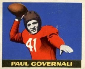 Paul Governali 1948 Leaf Football #30 Sports Card