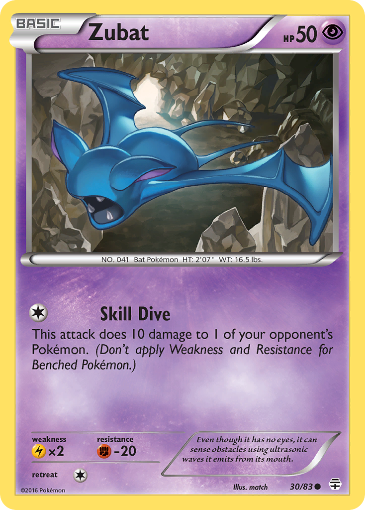 Zubat (30/83) - Generations Pokémon Card