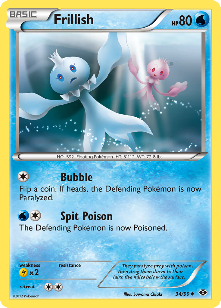 Frillish (34/99) - Next Destinies Pokémon Card