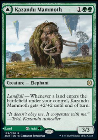 Kazandu Mammoth (Zendikar Rising) Trading Card