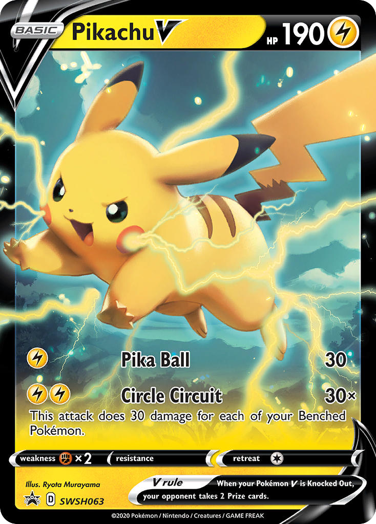 Pikachu V (SWSH063) - SWSH Black Star Promos Pokémon Card