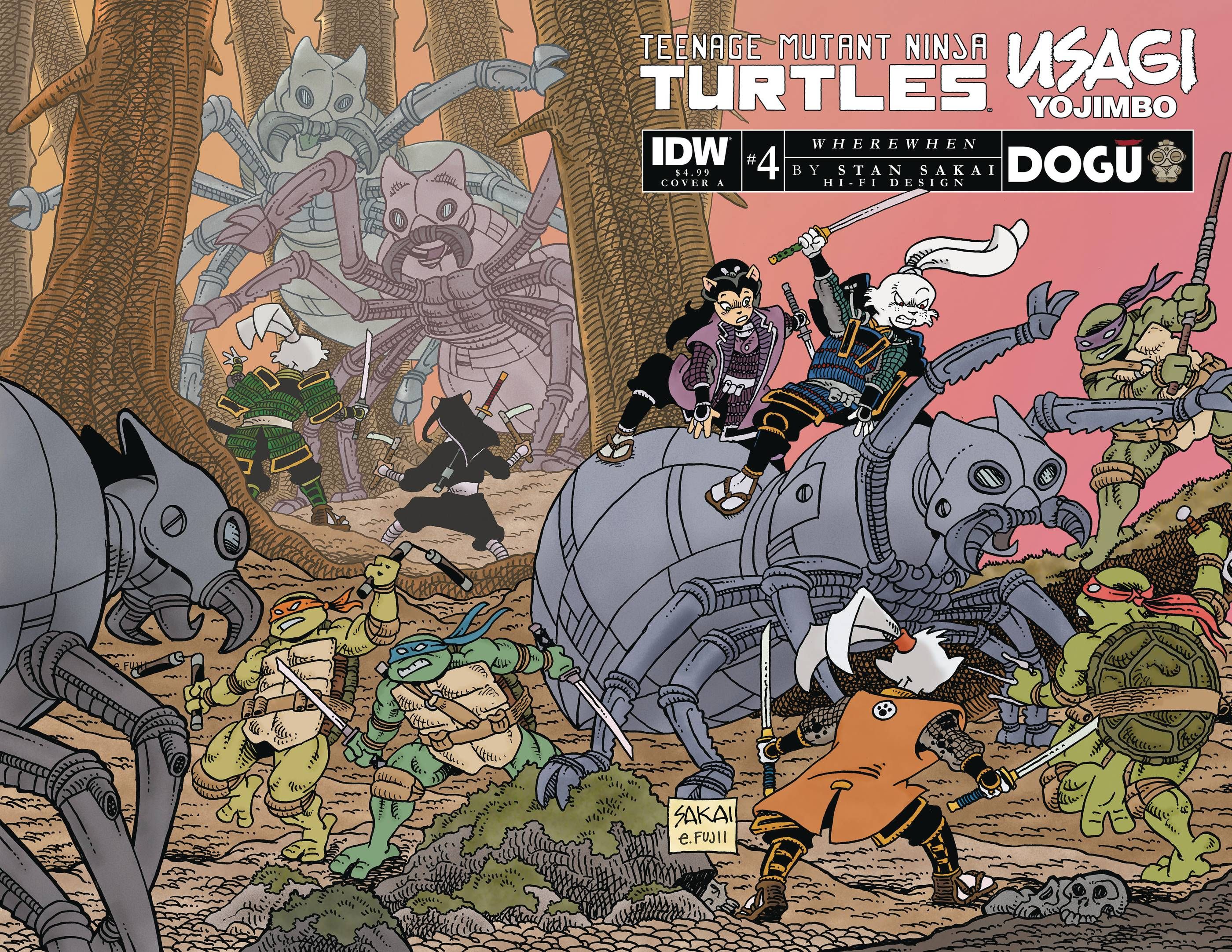 Teenage Mutant Ninja Turtles / Usagi Yojimbo: WhereWhen #4 Comic