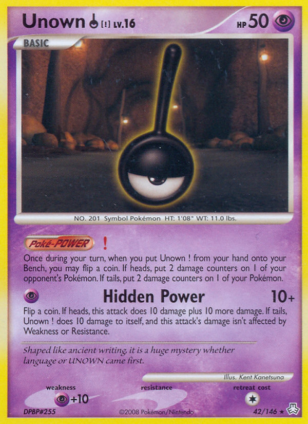 Unown [!] (42/146) - Legends Awakened Pokémon Card