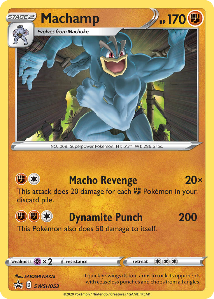 Machamp (SWSH053) - SWSH Black Star Promos Pokémon Card