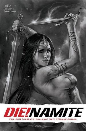 DIE!namite #3 (30 Copy Parrillo Cover C B&W)