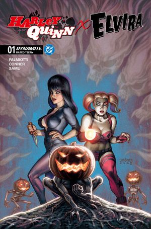 Harley Quinn X Elvira #1 (Cvr C Joseph Michael Linsner Variant)