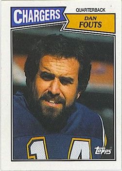 Dan Fouts 1987 Topps #340 Sports Card