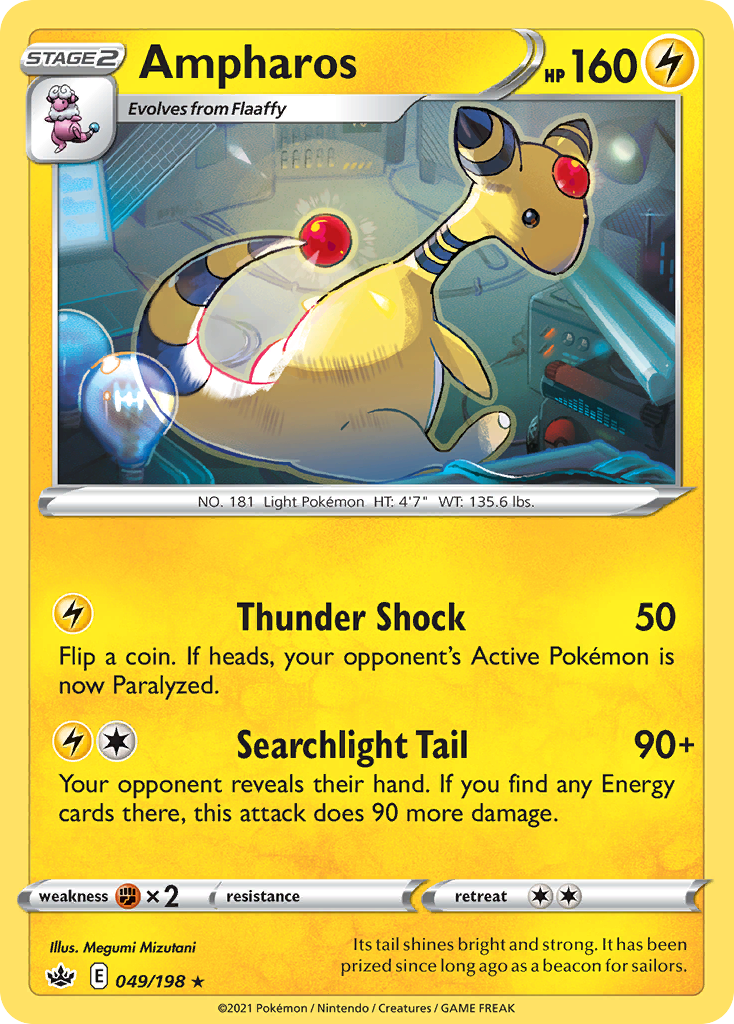 Ampharos (49/198) - Chilling Reign Pokémon Card