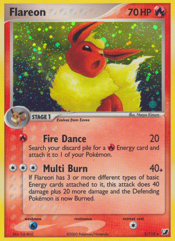 Flareon (5/115) - Unseen Forces Pokémon Card