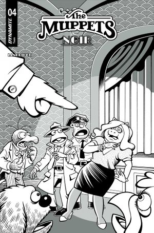 Muppets Noir #4 (Cvr E Inc 1:15 Roger Langridge Line Art Variant)