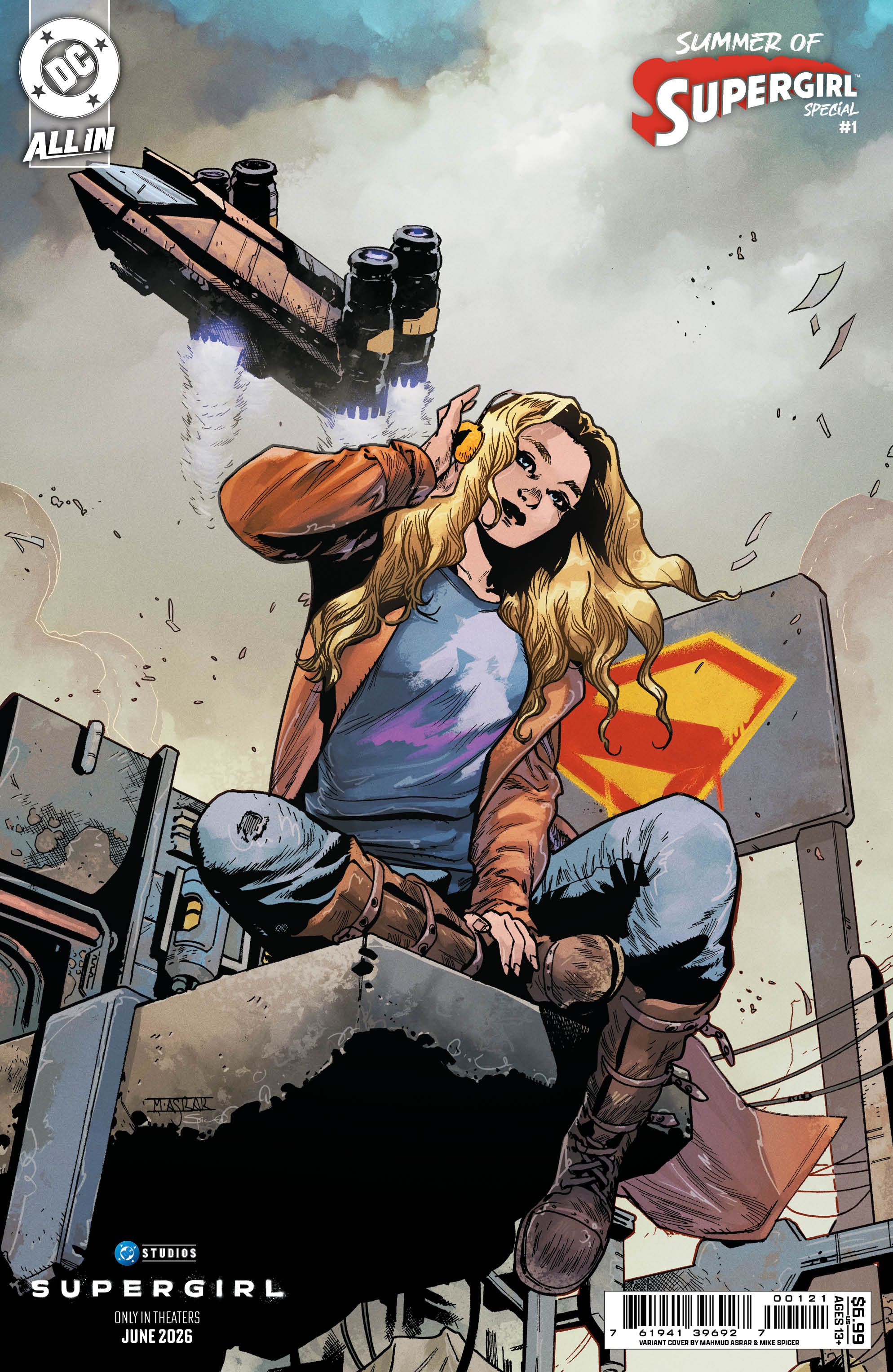 Summer Of Supergirl Special #1 (Cvr D Mahmud Asrar Supergirl Movie Card Stock Variant) Comic