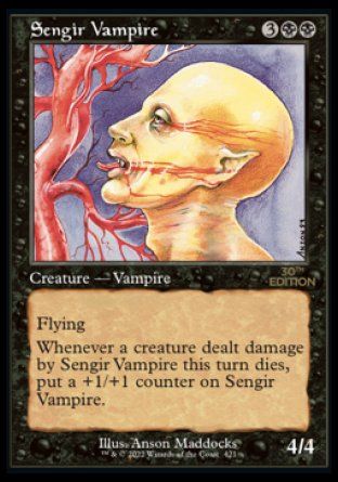 Sengir Vampire (Magic 30th Anniversary Edition - Old Frame) Trading Card