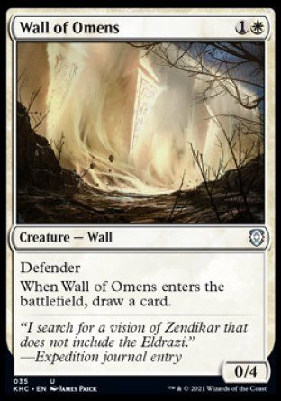 Wall of Omens (Kaldheim Commander Decks) Trading Card