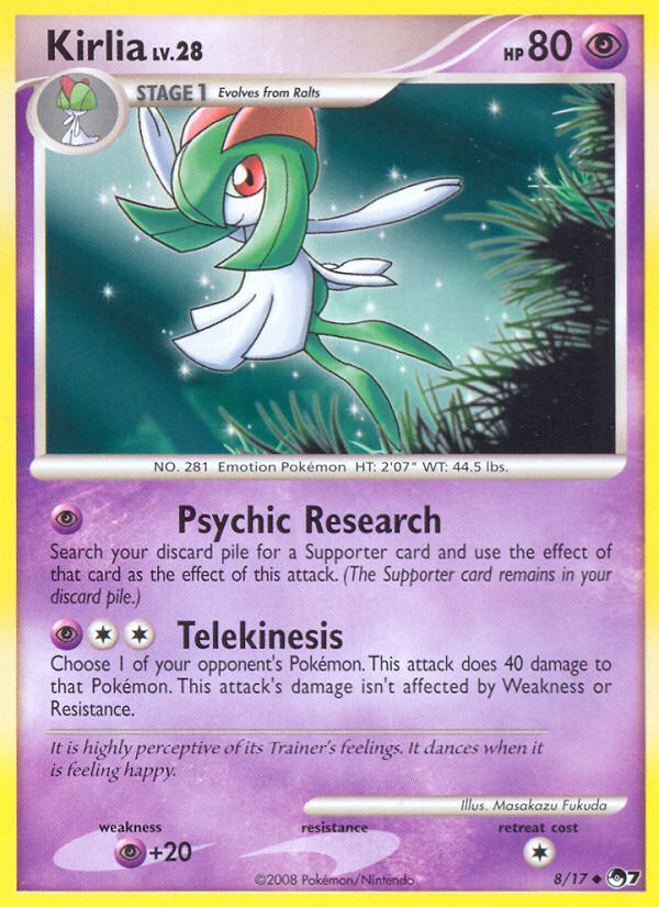 Kirlia (8/17) - POP Series 7 Pokémon Card