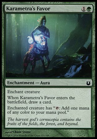 Karametra's Favor (Born of the Gods) Trading Card