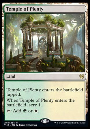 Temple of Plenty (Theros Beyond Death) Trading Card