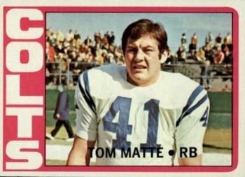 Tom Matte 1972 Topps #216 Sports Card