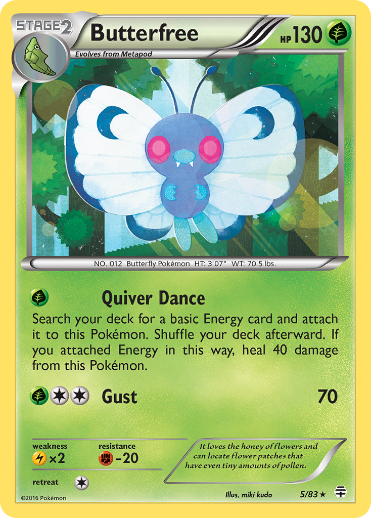 Butterfree (5/83) - Generations Pokémon Card