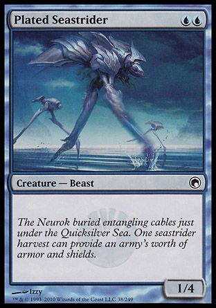 Plated Seastrider (Scars of Mirrodin) Trading Card