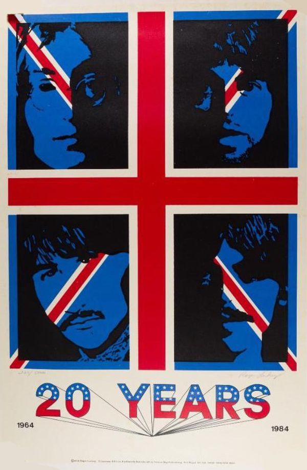 The Beatles 20 Years Headshop Poster 1984