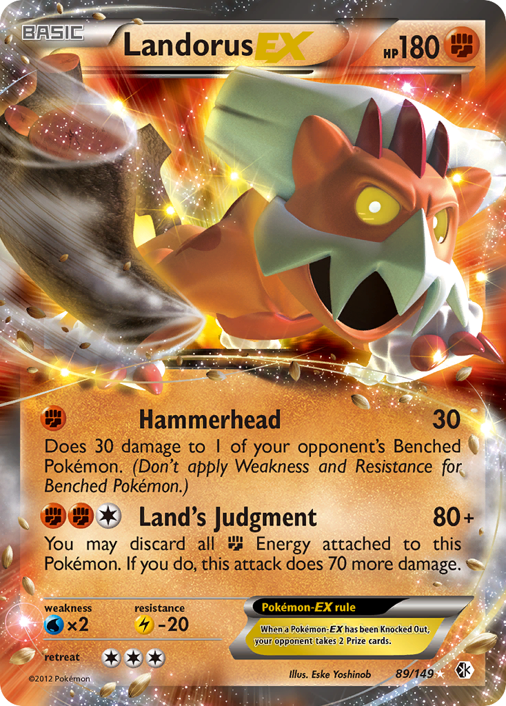 Landorus EX (89/149) - Boundaries Crossed Pokémon Card