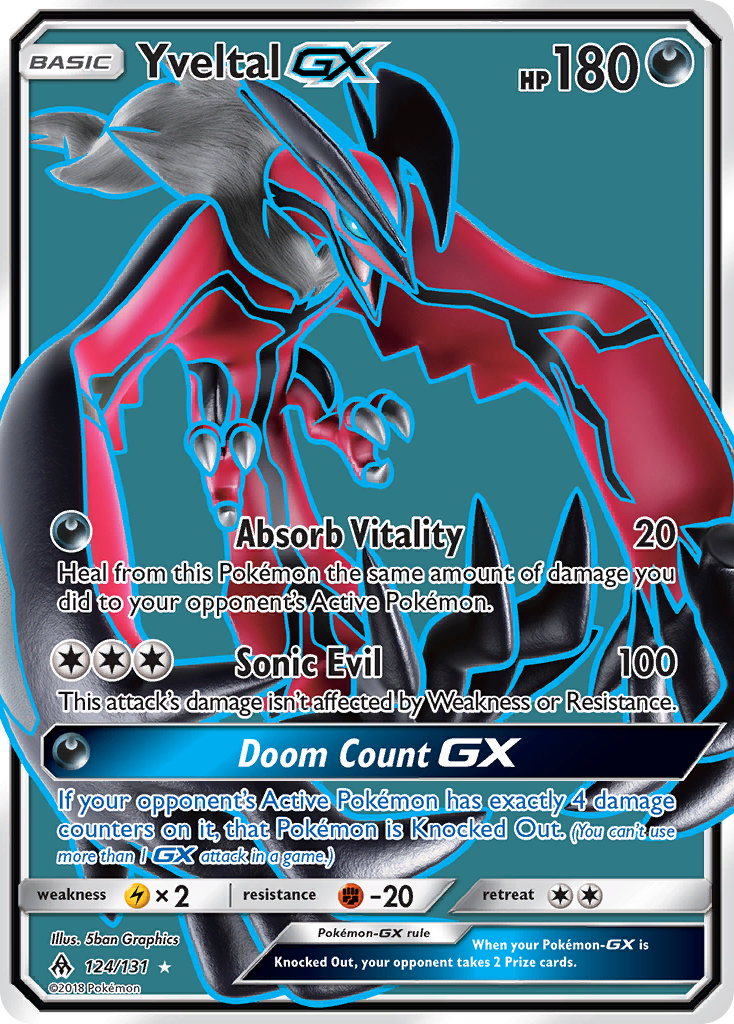 Yveltal GX (124/131) - Forbidden Light Pokémon Card