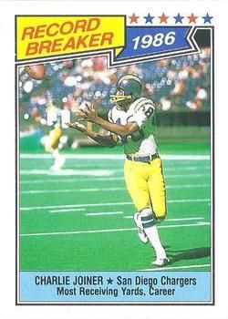 Charlie Joiner 1987 Topps #4 Sports Card