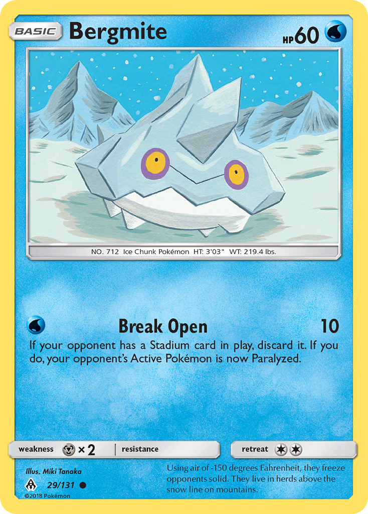 Bergmite (29/131) - Forbidden Light Pokémon Card