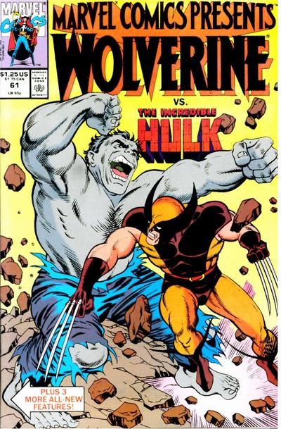 Marvel Comics Presents No.60 1990 Wolverine Hulk Captain America Scarlet Witch 