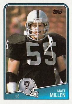 Matt Millen 1988 Topps #335 Sports Card