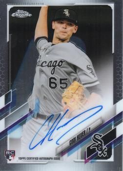 Codi Heuer 2021 Topps Chrome - Rookie Autographs Baseball #RA-CH Sports Card