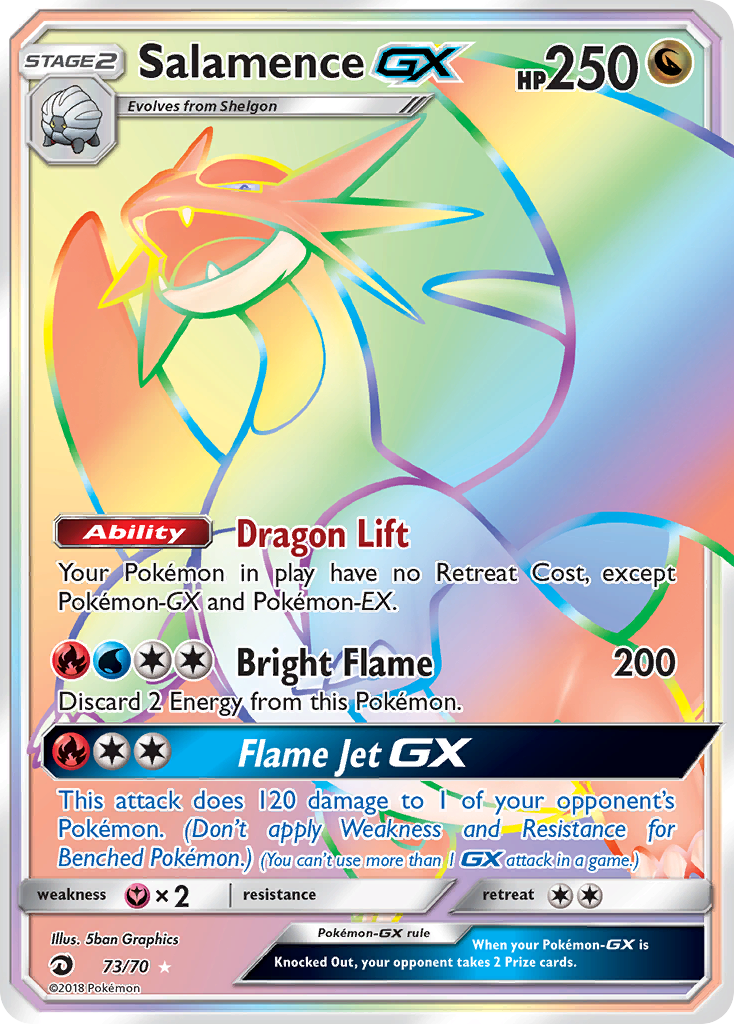 Salamence GX (73/70) - Dragon Majesty Pokémon Card