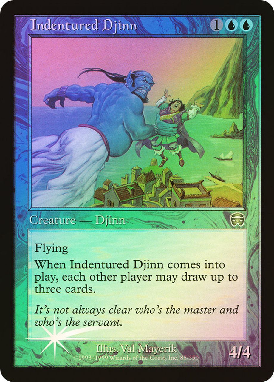 Indentured Djinn (Mercadian Masques - Foil) Trading Card