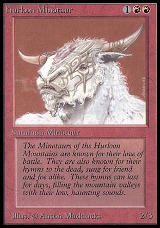 Hurloon Minotaur (Beta) Trading Card