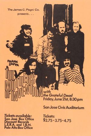 Frank Zappa & Grateful Dead San Jose Civic 1968