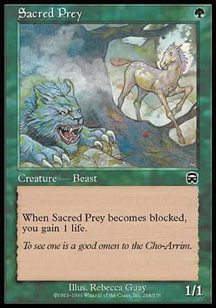 Sacred Prey (Mercadian Masques) Trading Card