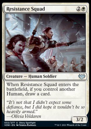 Resistance Squad (Innistrad: Crimson Vow) Trading Card