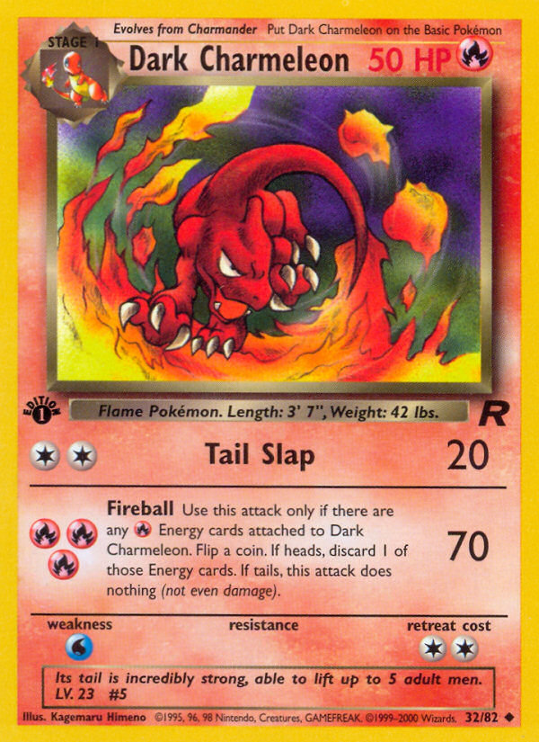 Dark Charmeleon (32/82) - Team Rocket (1st Edition) Pokémon Card