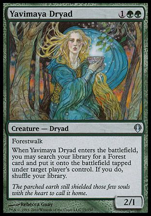 Yavimaya Dryad (Archenemy - decks) Trading Card