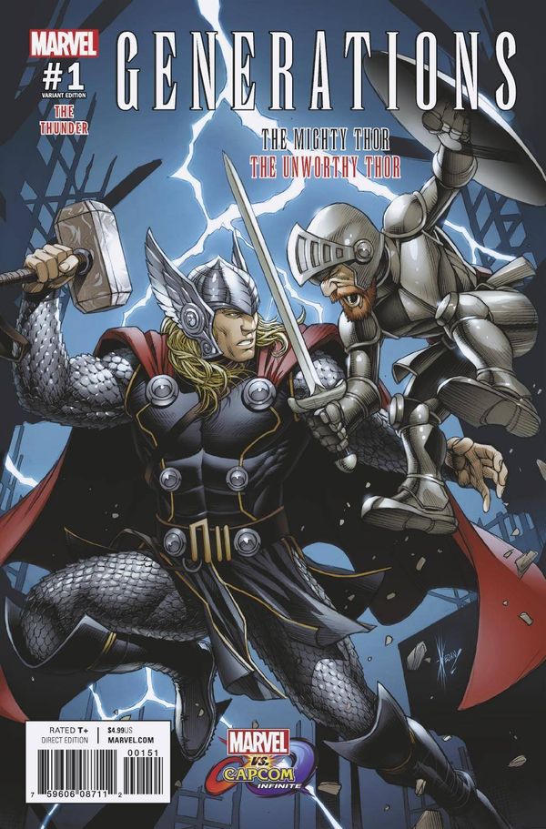 Generations: The Unworthy Thor & The Mighty Thor #1 (Marvel Vs Capcom Variant)