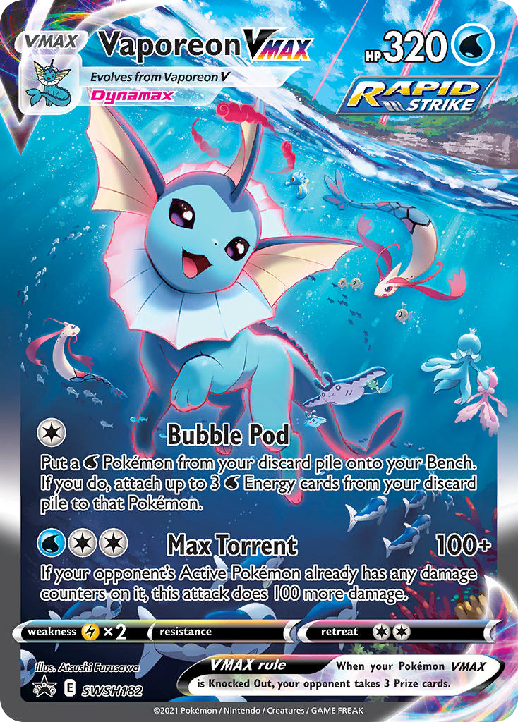 Vaporeon Pokémon Card