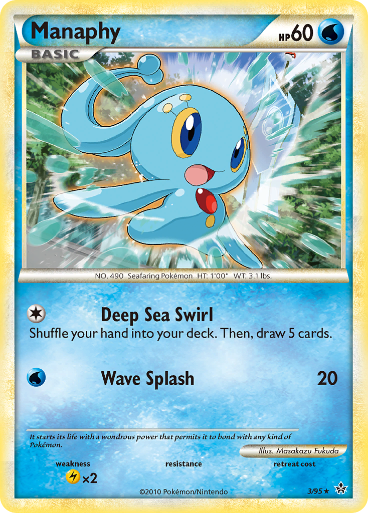 Manaphy (3/95) - HS—Unleashed Pokémon Card