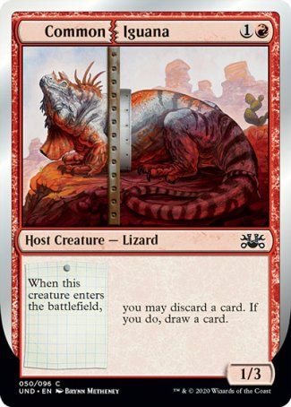 Common Iguana (Unsanctioned) Trading Card