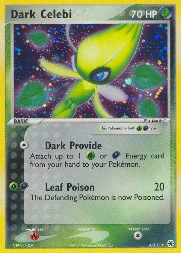 Dark Celebi (4/101) - Hidden Legends Pokémon Card