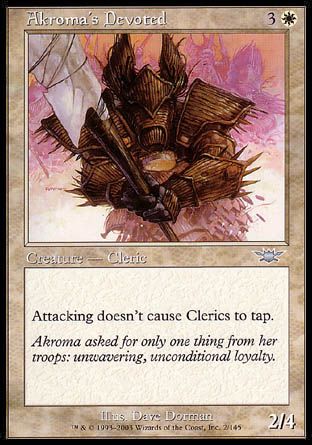 Akroma's Devoted (Legions) Trading Card