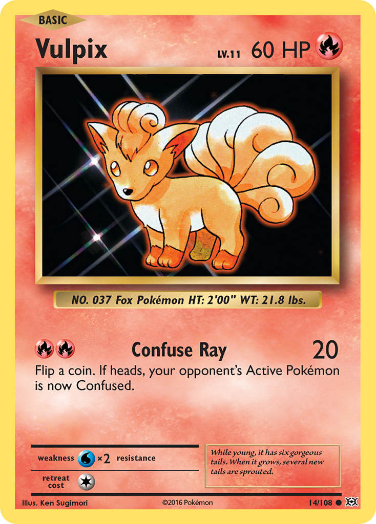 Vulpix (14/108) - Evolutions Pokémon Card