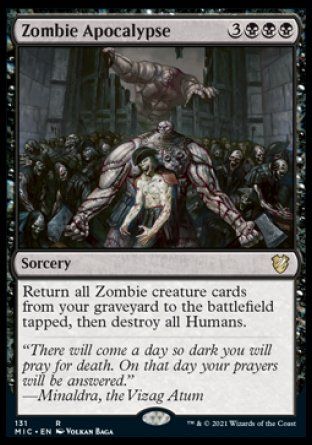 Zombie Apocalypse (Innistrad Midnight Hunt Commander Decks) Trading Card