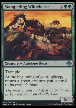 Stampeding Wildebeests (Duel Decks : Anthology) Trading Card